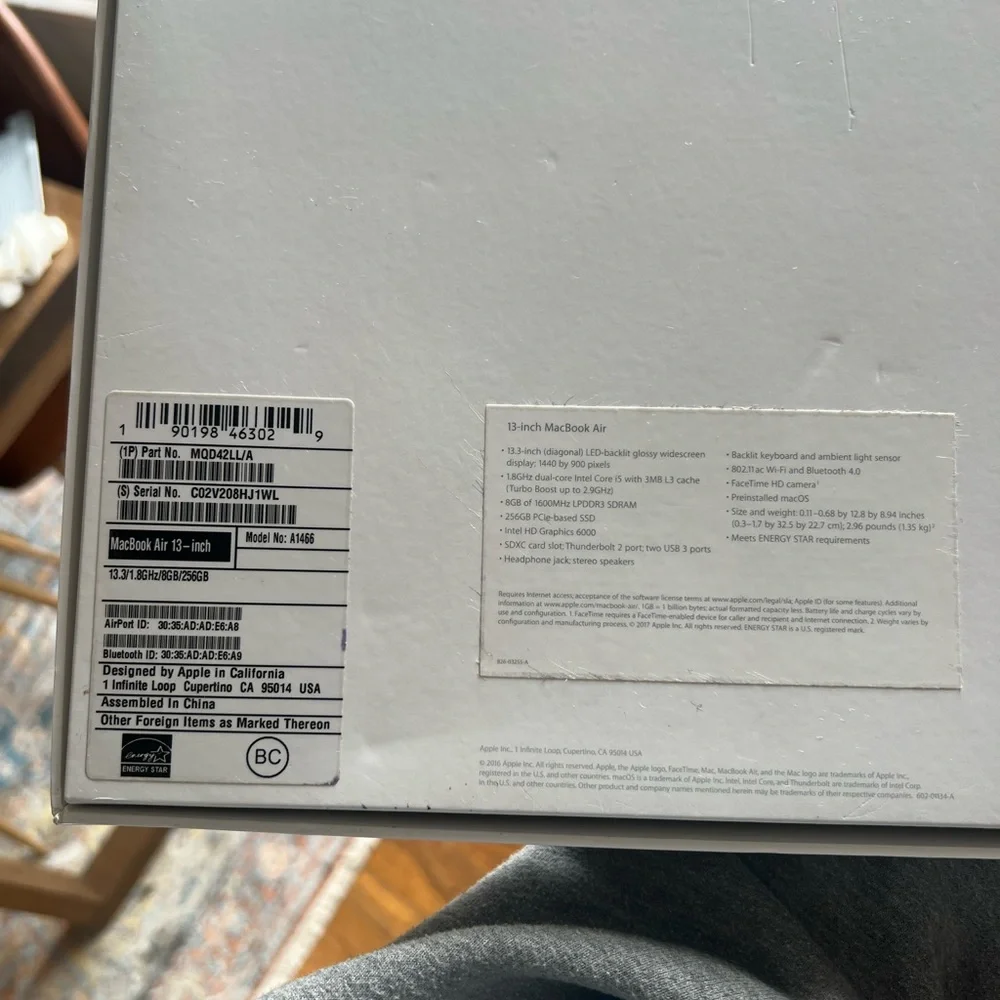 Apple MacBook Air 13” 2017 EXCELLENT CONDITION